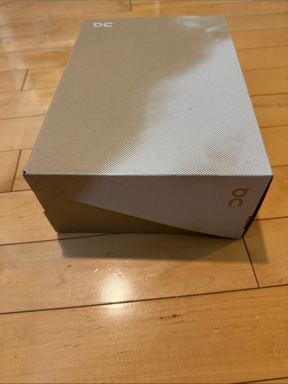 On Running Silver-Gray Shoe Box